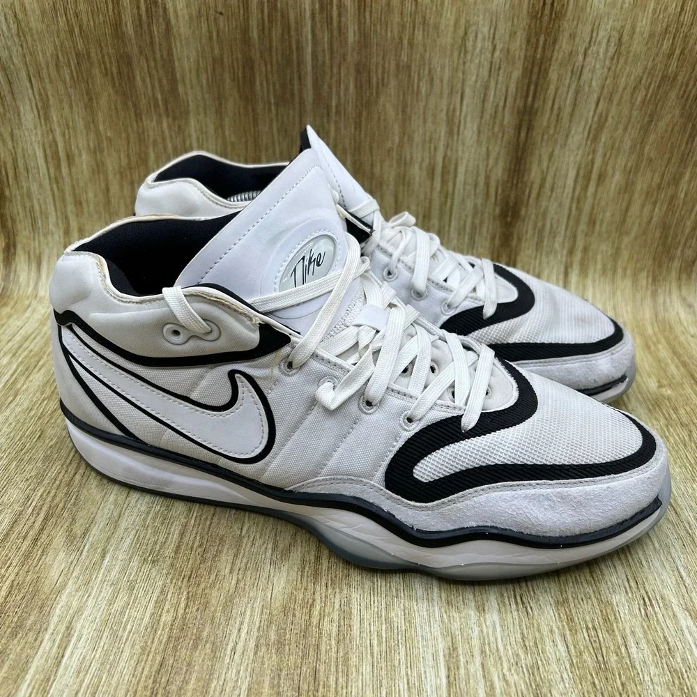 Nike Air Zoom‎ GT Hustle 2 Men's 11.5 White Black Basketball Shoes DJ9405-102